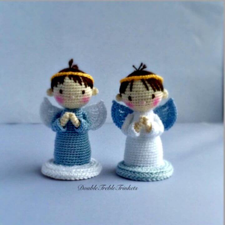 Free Crochet Angels Boys and Girls Pattern
