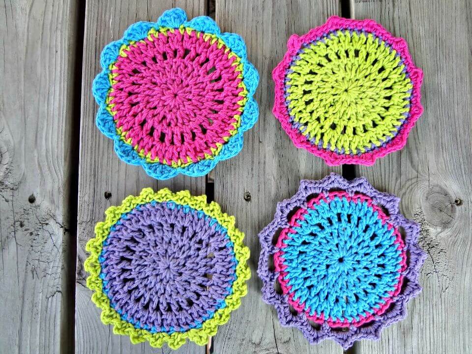 Quick Crochet Coasters - Free Pattern