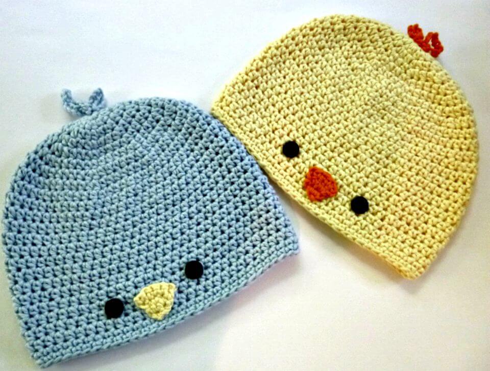 Free Crochet Baby Chick Hat Pattern