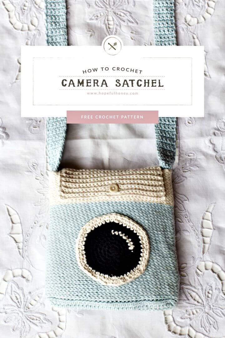 Adorable Crochet Camera Satchel Bag Pattern