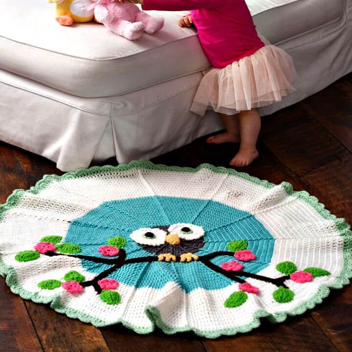 Adorable Crochet Circle Blanket Pattern
