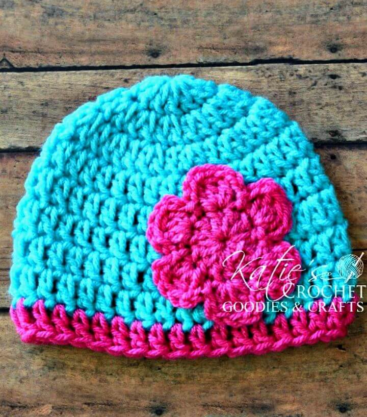 Easy Crochet Flower Hat Pattern