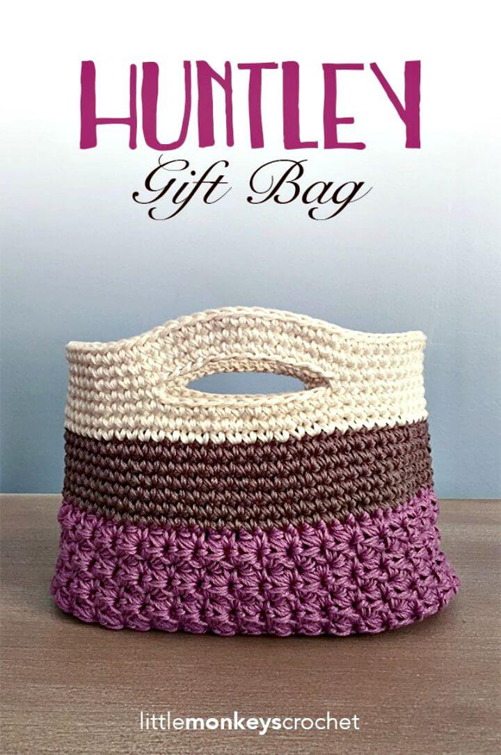 Free Crochet Huntley Gift Bag Pattern
