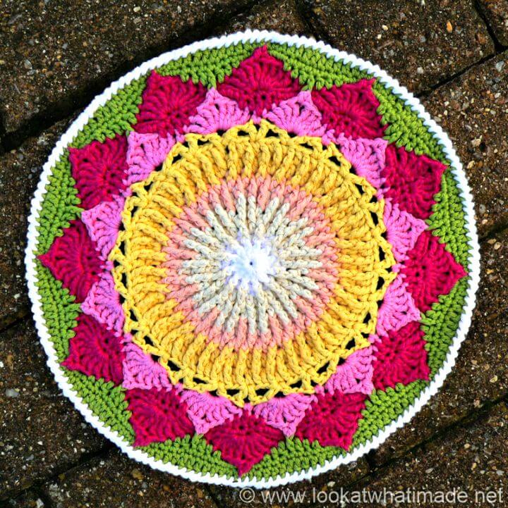 Crochet King Protea Mandala - Free Pattern
