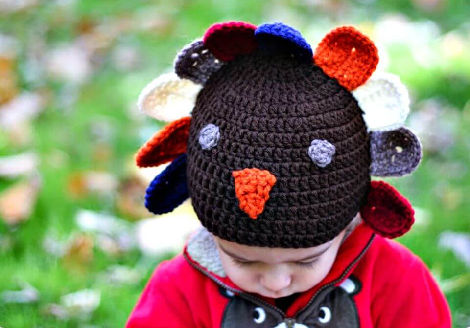 Free Crochet Little Turkey Hat Pattern