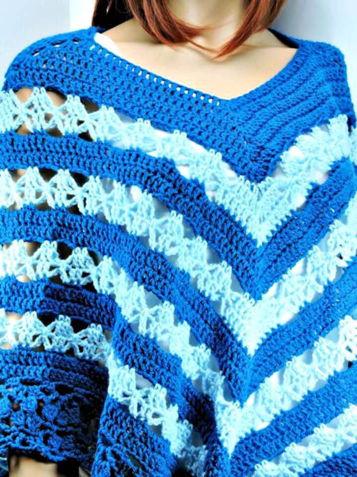 Free Crochet Lunar Crossings Poncho Pattern