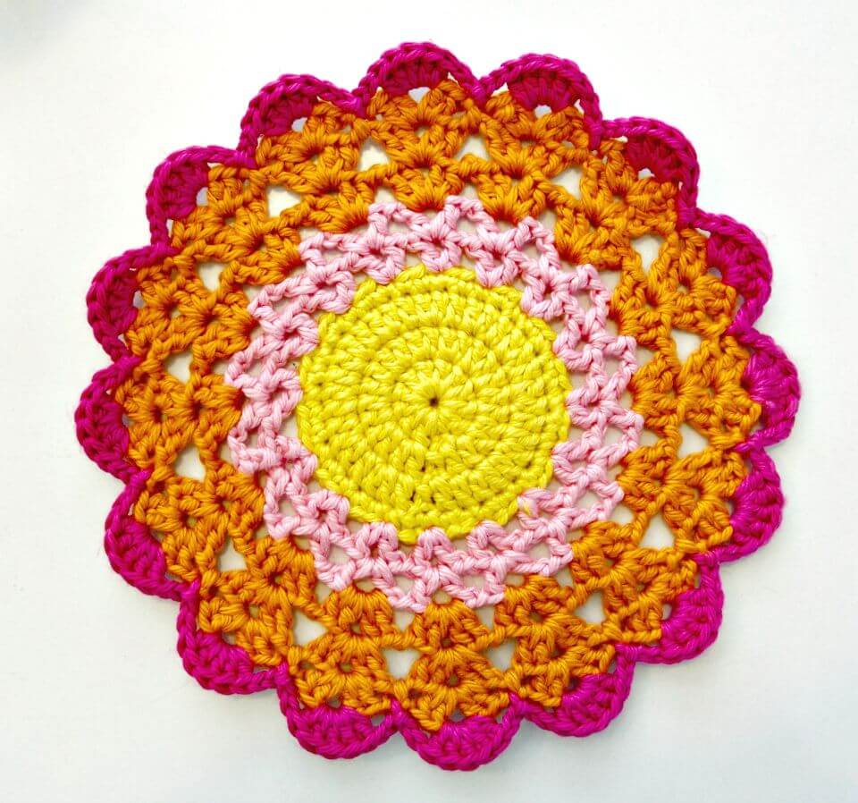 Adorable Crochet Mandala Pattern