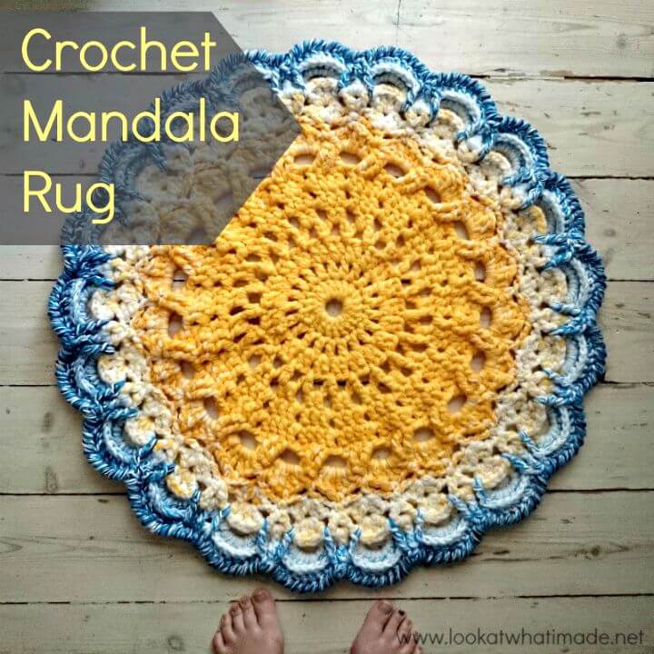Free Crochet Mandala Rug Pattern