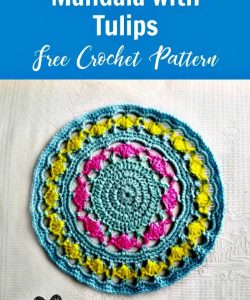 Crochet Mandala with Tulips - Free Pattern