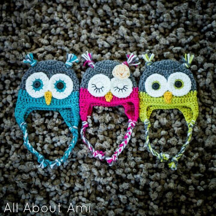 Cute Crochet Owl Hat Pattern