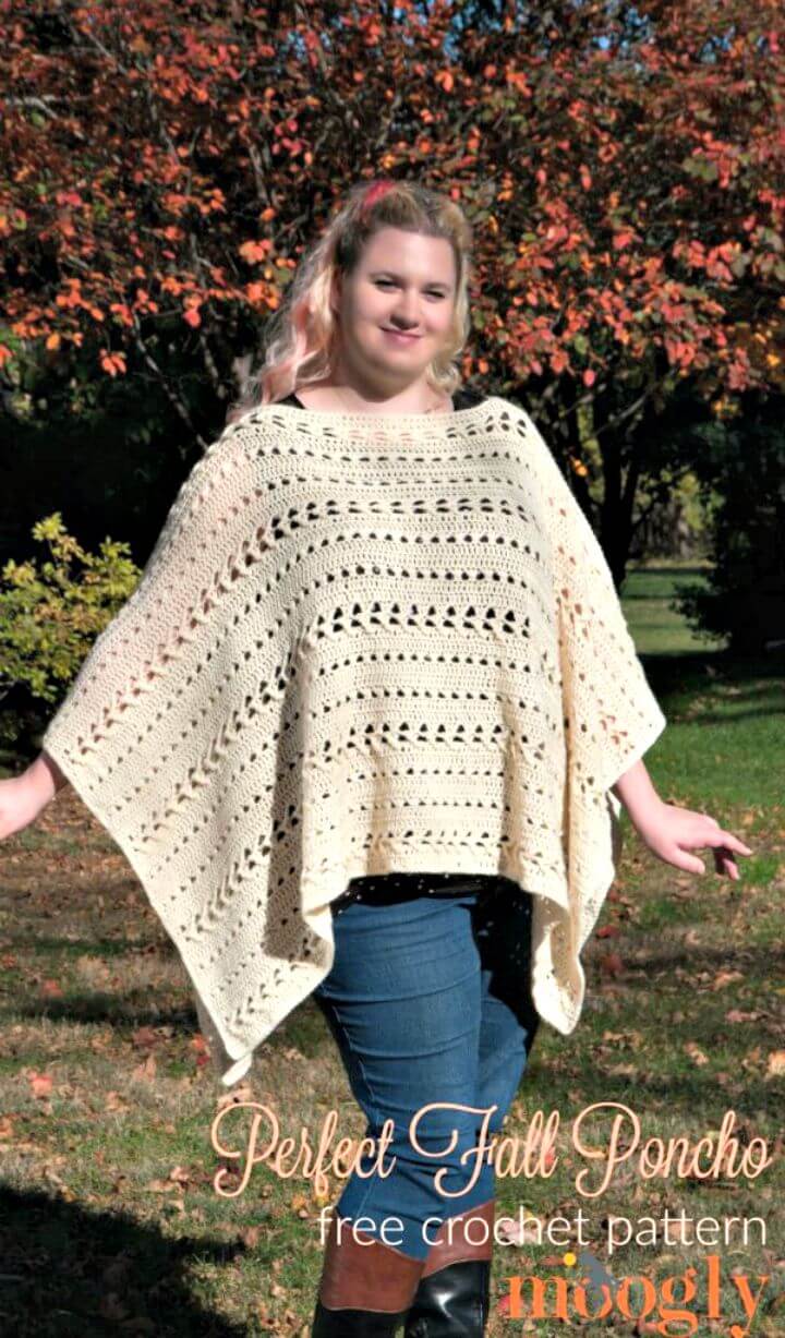 How to Crochet Perfect Fall Poncho