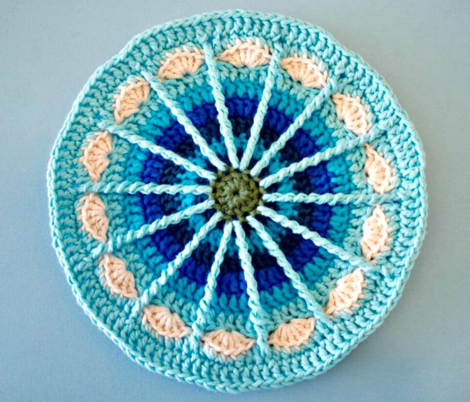 Free Crochet Spoke Mandala Pattern