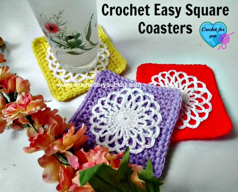 Simple to Crochet Square Coaster