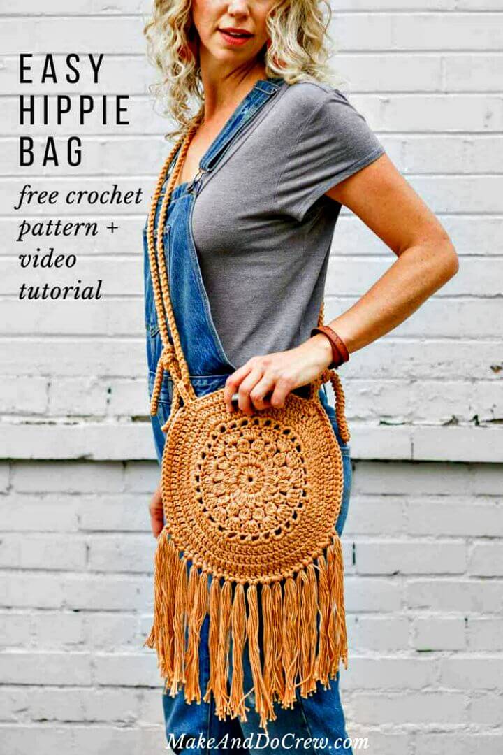 Free Crochet Street Fair Boho Circle Purse Pattern