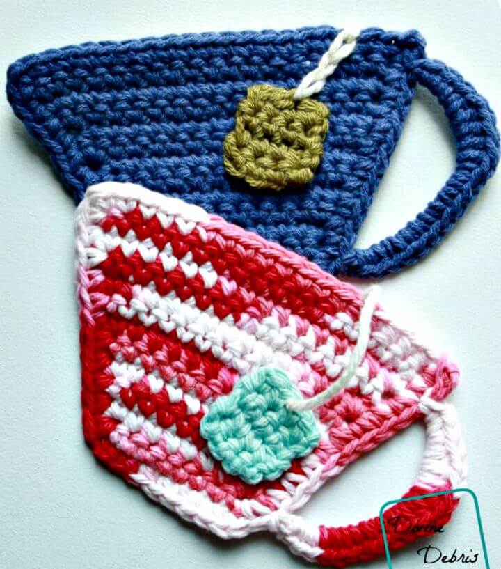 Crochet Tea Cup Coasters - Free Pattern
