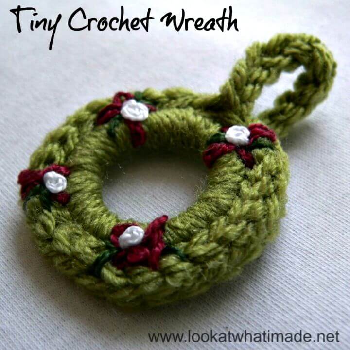 Quick Crochet Tiny Wreath Pattern