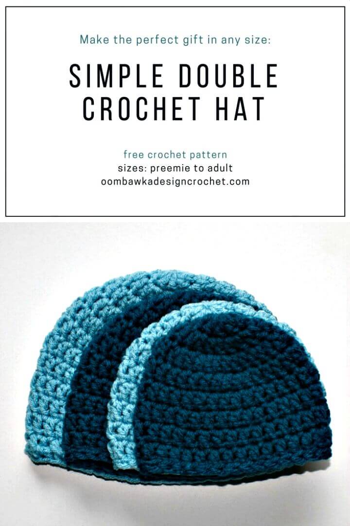 Simple to Crochet Double Hat Pattern