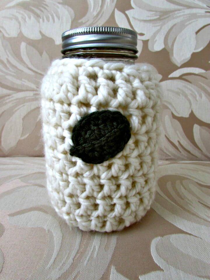 Simple Crochet Mason Jar Cozy Pattern