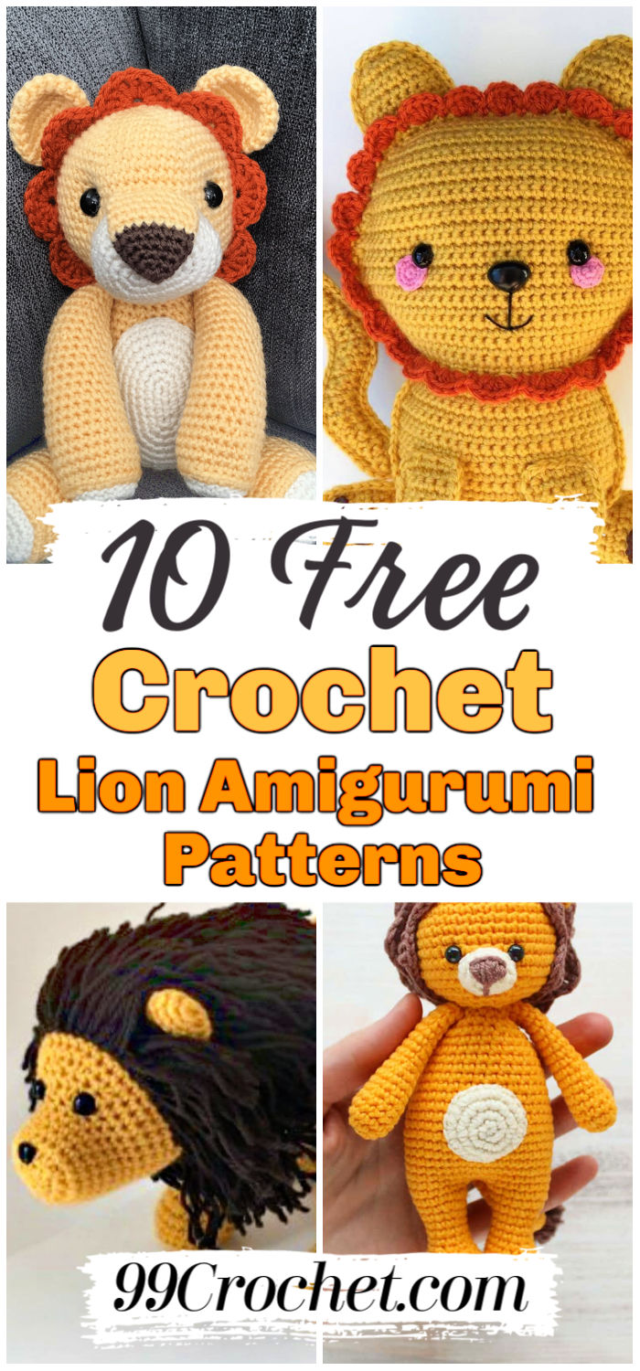10 Free Crochet Lion Amigurumi Patterns