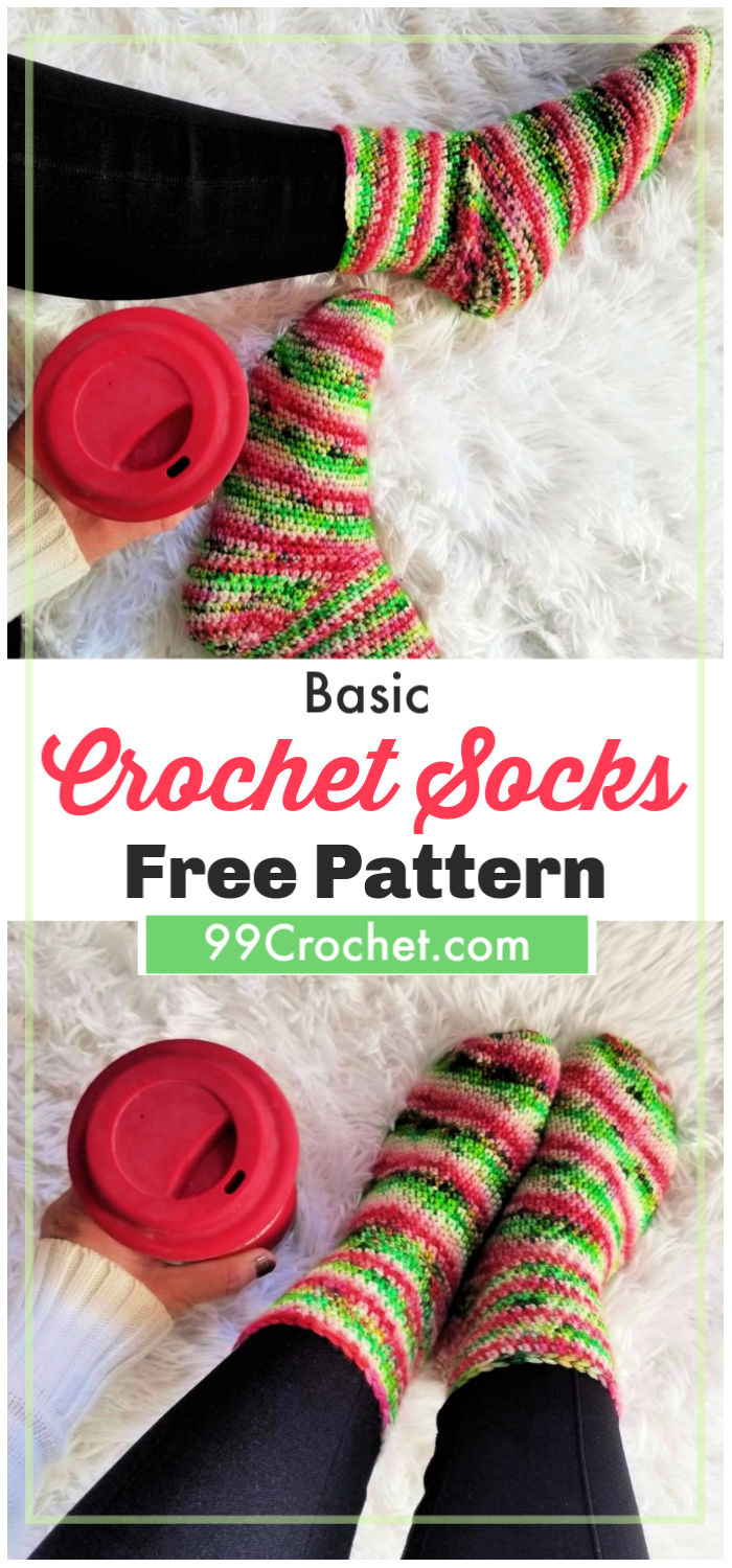 Basic Crochet Socks Pattern