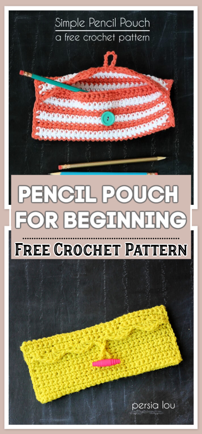 Crochet Pencil Pouch Free Pattern