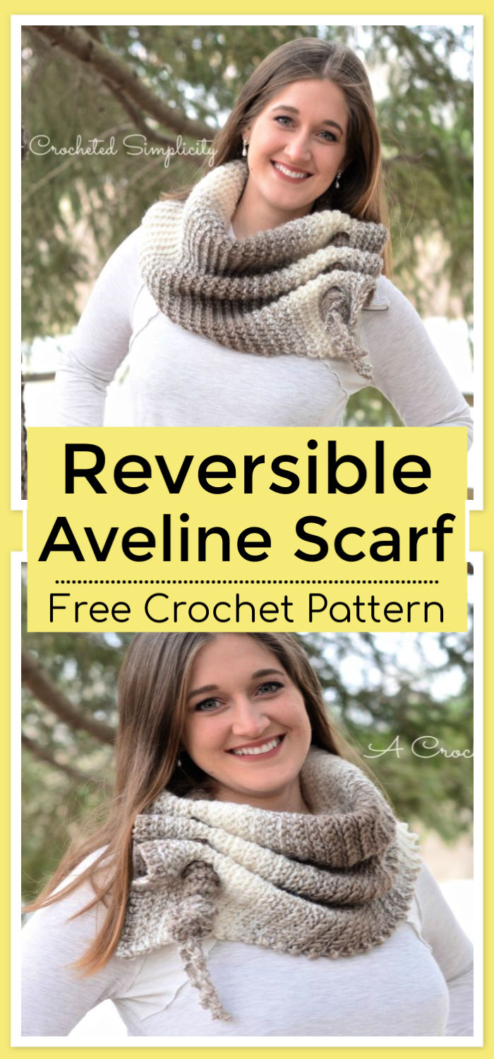 Free Crochet Aveline Reversible Scarf Pattern