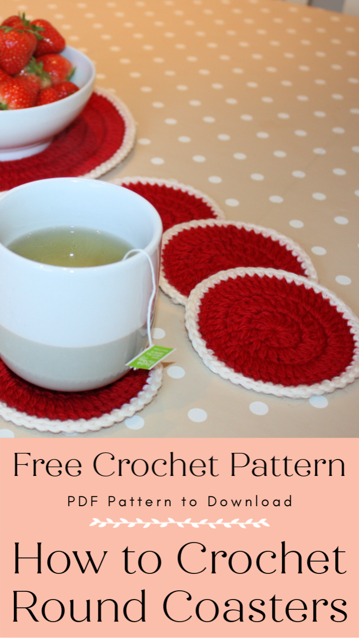 How to Crochet Round Coasters Free Patterns