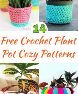 14 Free Crochet Plant Pot Cozy Patterns