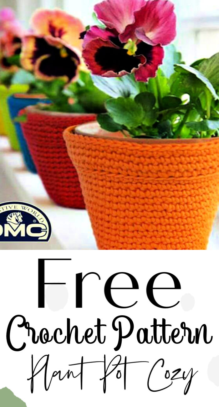 Free Crochet Flower Pot Cover Pattern