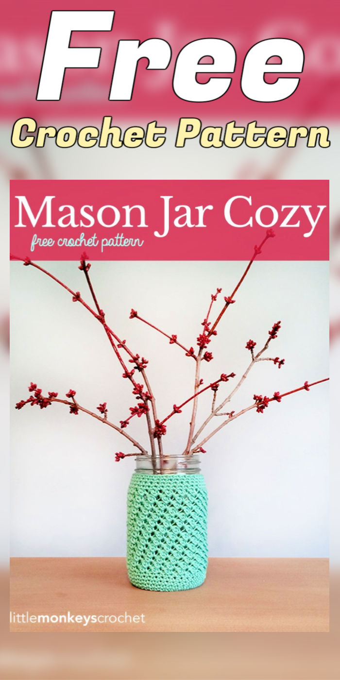 Free Crochet Mason Jar Cover Pattern