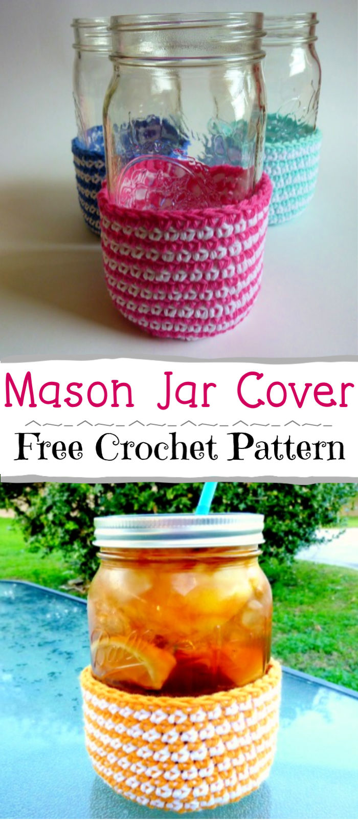 Free Crochet Mason Jar Covers Pattern