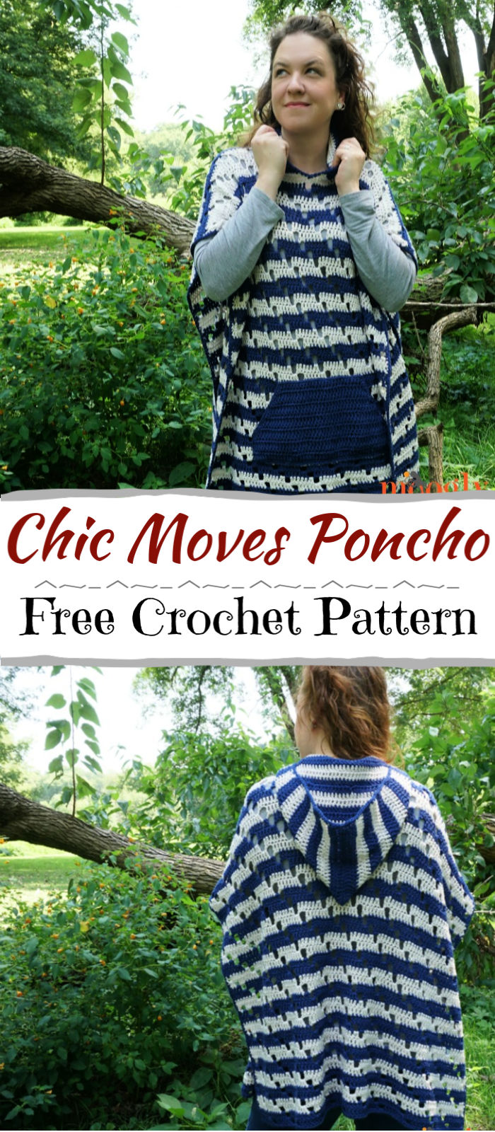How to Crochet Chic Moves Poncho Free Pattern